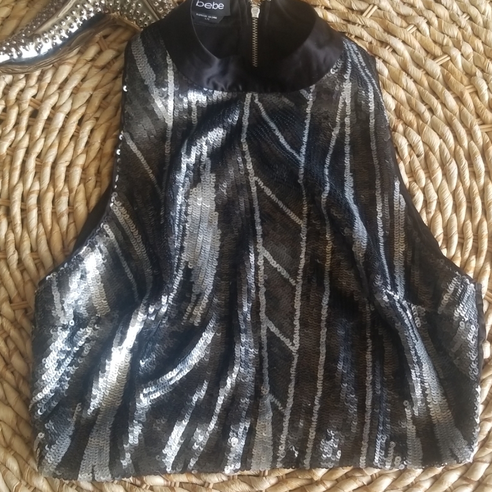 Bebe Sequin Top - image 2
